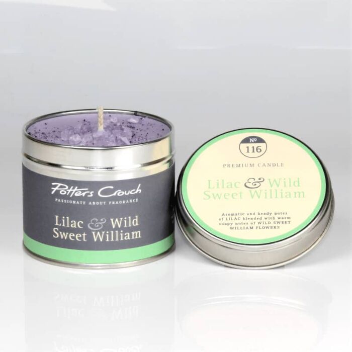 Potters Crouch - Lilac & Wild Sweet William Candle